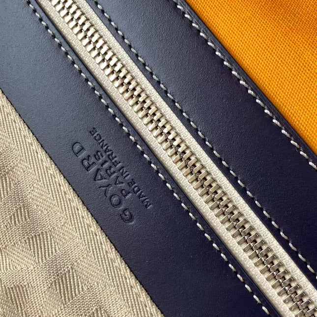 GOYARD BOEING 45 DUFFLE BAG IN NAVY BLUE GOYARDINE CANVAS