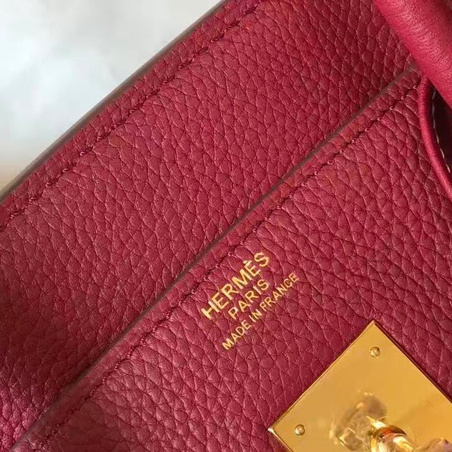 HM BIRKIN 35CM IN SCARLET RED CALFSKIN GOLD HARDWARE