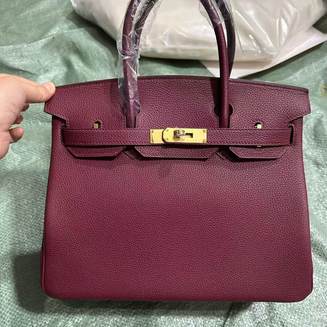 HM BIRKIN 35CM IN SCARLET RED CALFSKIN GOLD HARDWARE