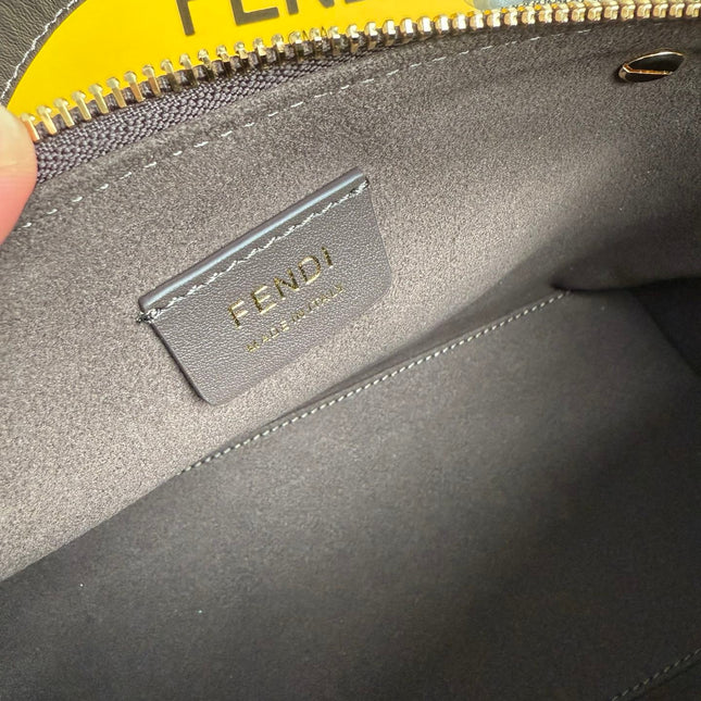 FENDI BY THE WAY SOFT MEDIUM BAG 29 IN BROWN FF JACQUARD FABRIC