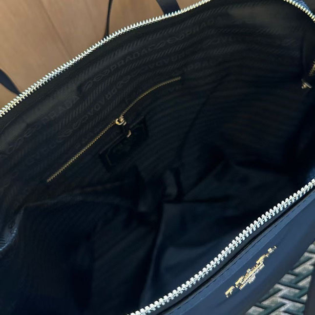 PRADA TESSUTO TOTE BAG RENYLON IN NAVY BLUE