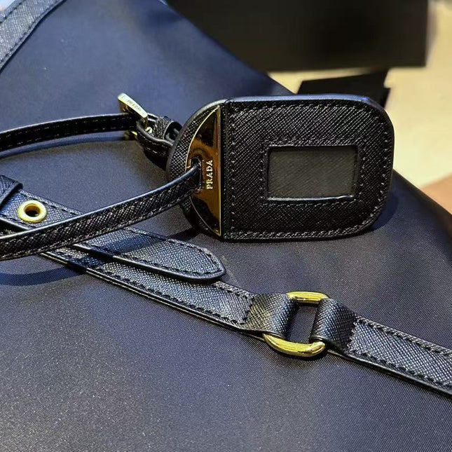 PRADA TESSUTO TOTE BAG RENYLON IN NAVY BLUE
