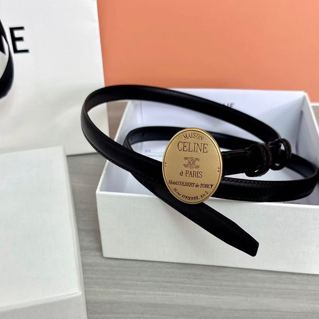 CELINE 26S TRIOMPHE BELT 13MM IN CALFSKIN