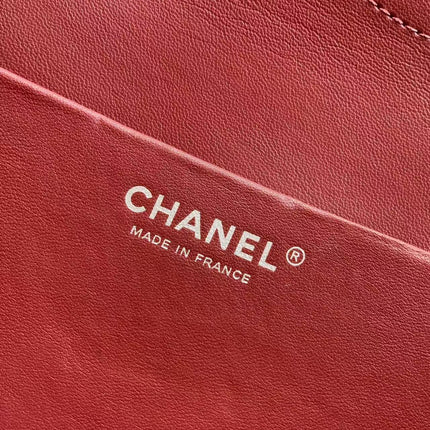 CHANEL 26S FLAP SHOULDER BAG IN BLACK CALFSKIN 13826