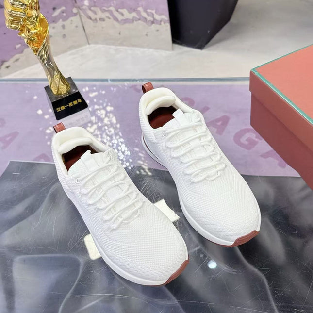 CHRISTIAN LOUBOUTIN 26S SNEAKER IN WHITE KNIT FABRIC