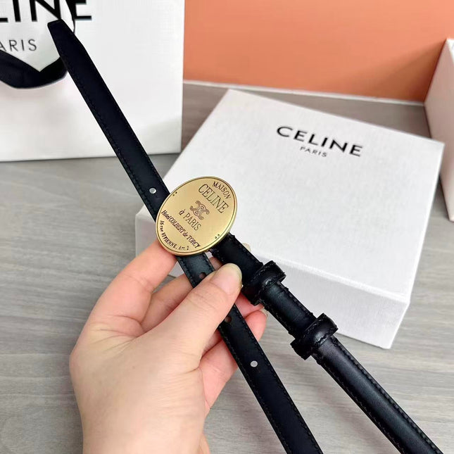 CELINE 26S TRIOMPHE BELT 13MM IN CALFSKIN