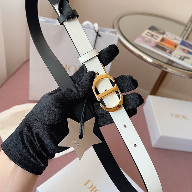 DIOR 25S BELT 20 MM IN BLACK CALFSKIN 618009