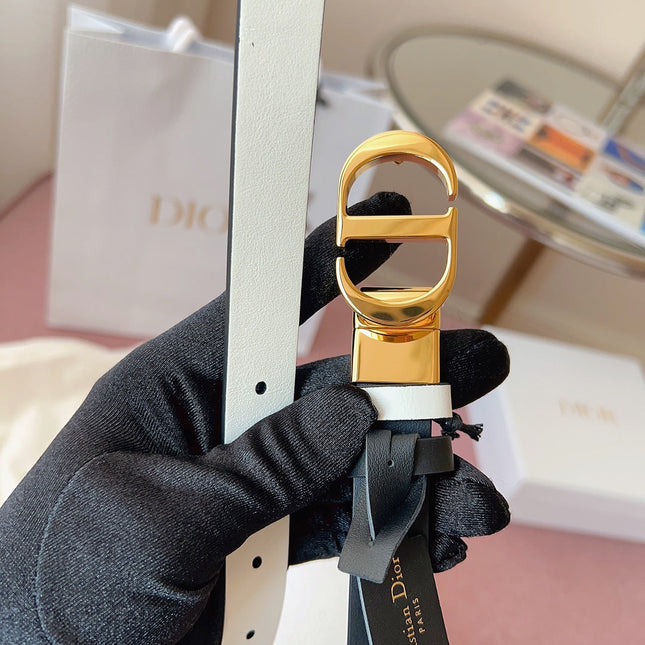 DIOR 25S BELT 20 MM IN BLACK CALFSKIN 618009