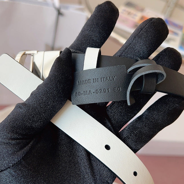 DIOR 25S BELT 20 MM IN BLACK CALFSKIN 618011
