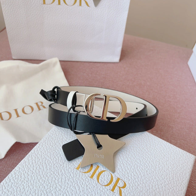DIOR 25S BELT 20 MM IN BLACK CALFSKIN 618011