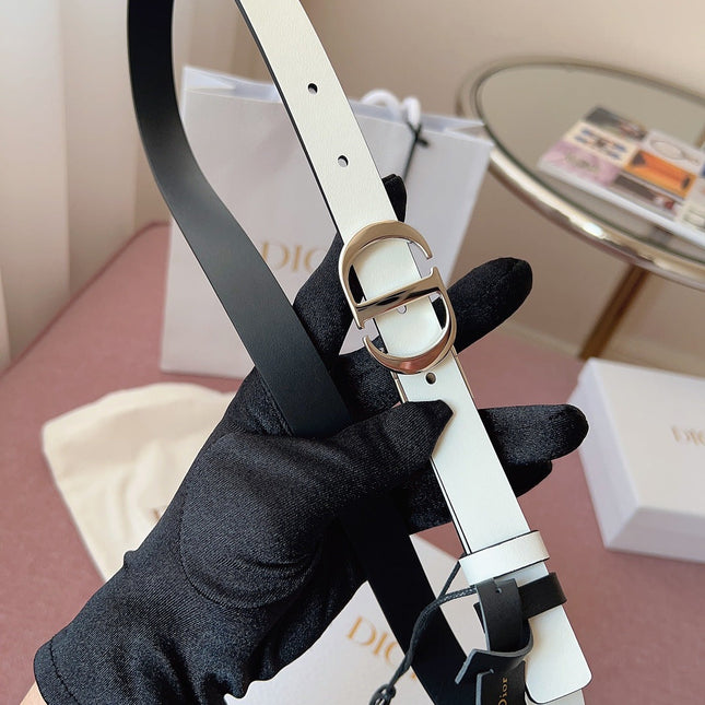DIOR 25S BELT 20 MM IN BLACK CALFSKIN 618011