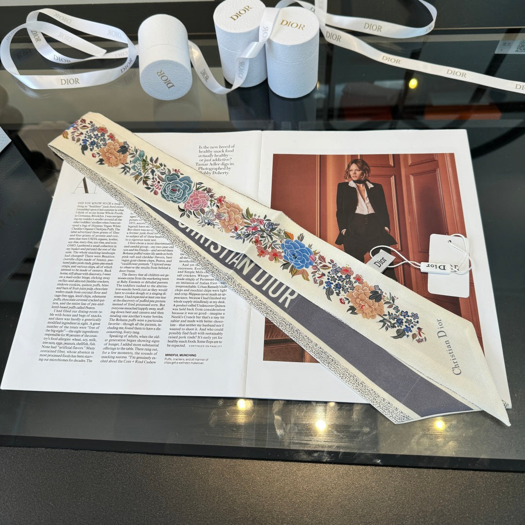 DIOR 26S SCARF 100CM IN SILK 280953