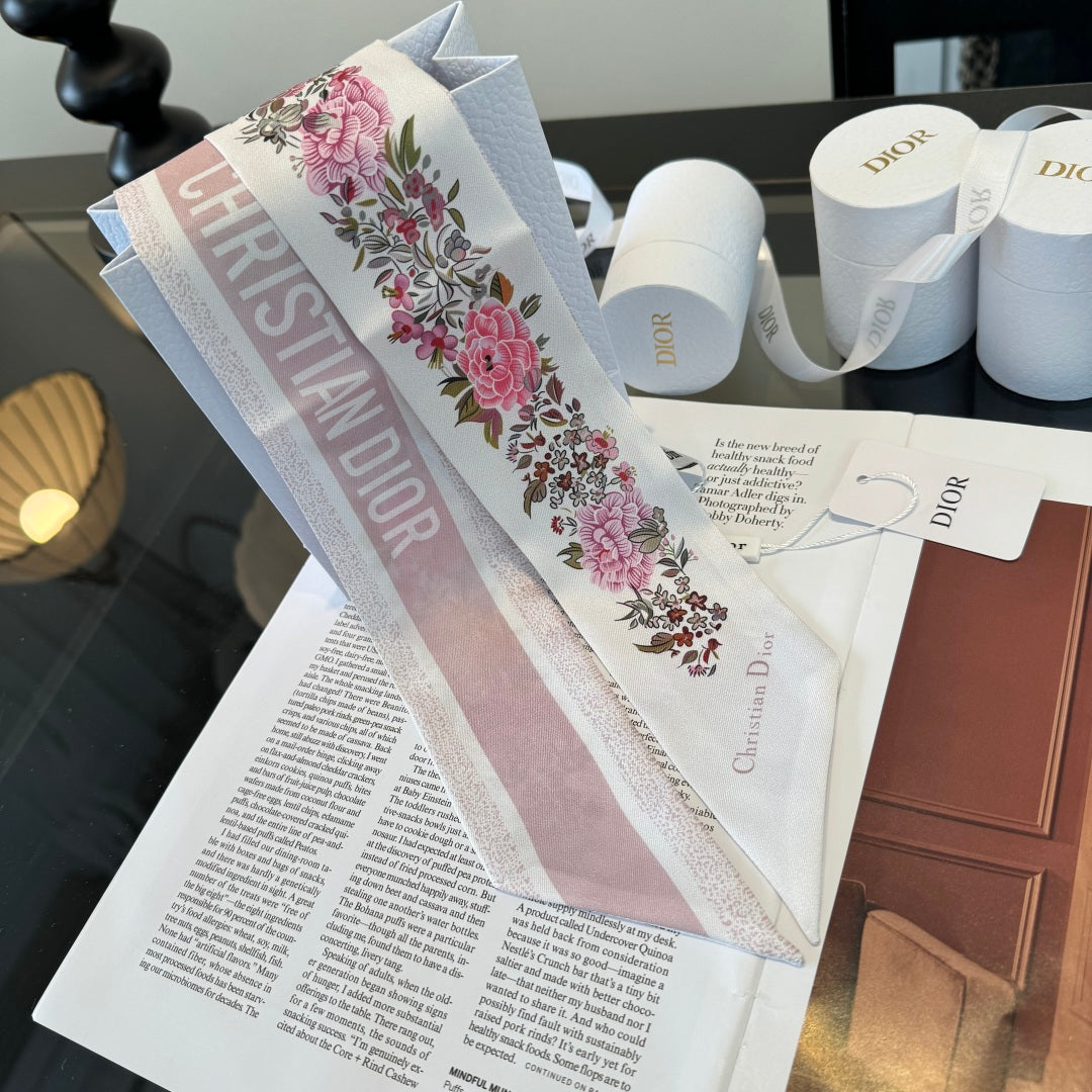 DIOR 26S SCARF 100CM IN SILK 280955
