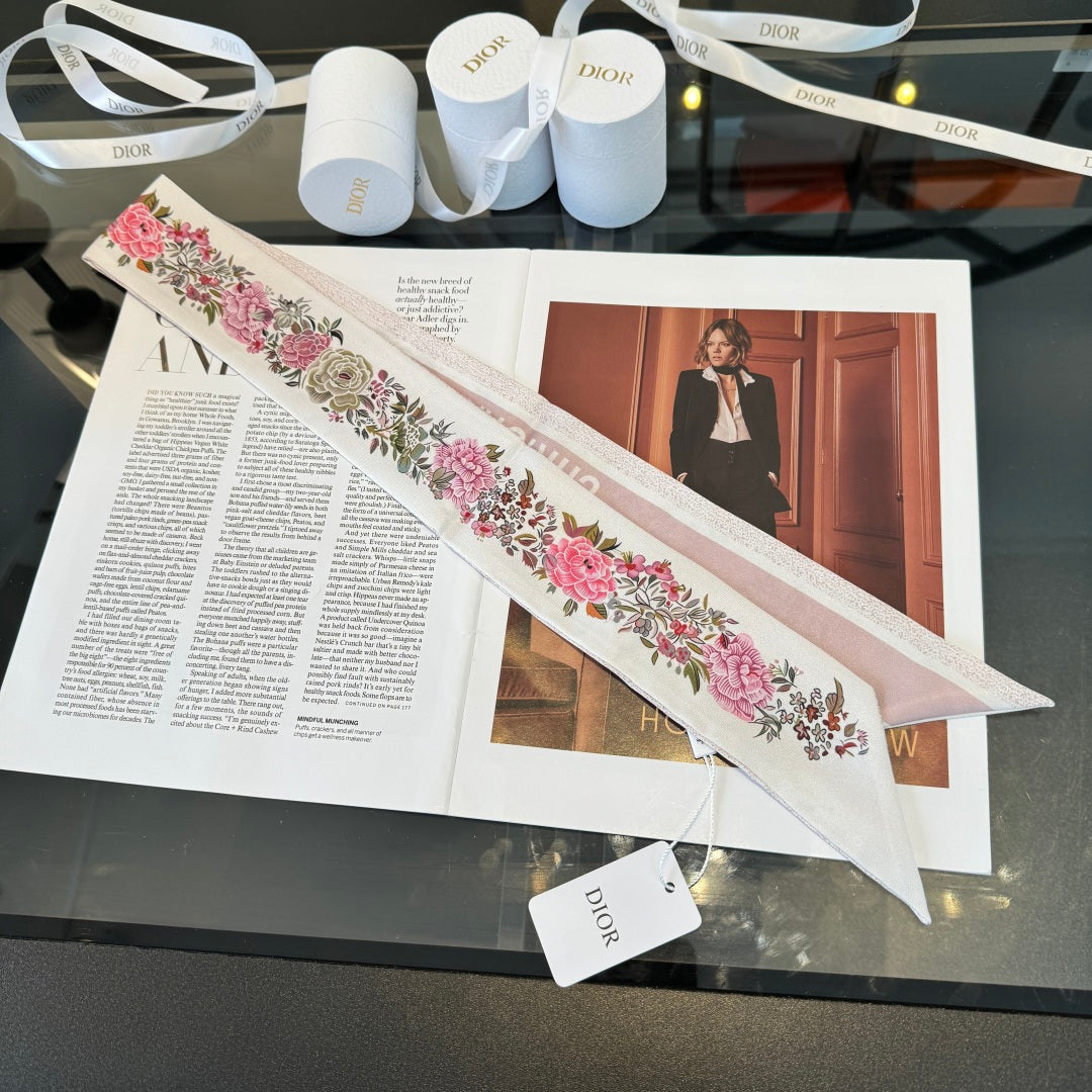 DIOR 26S SCARF 100CM IN SILK 280955
