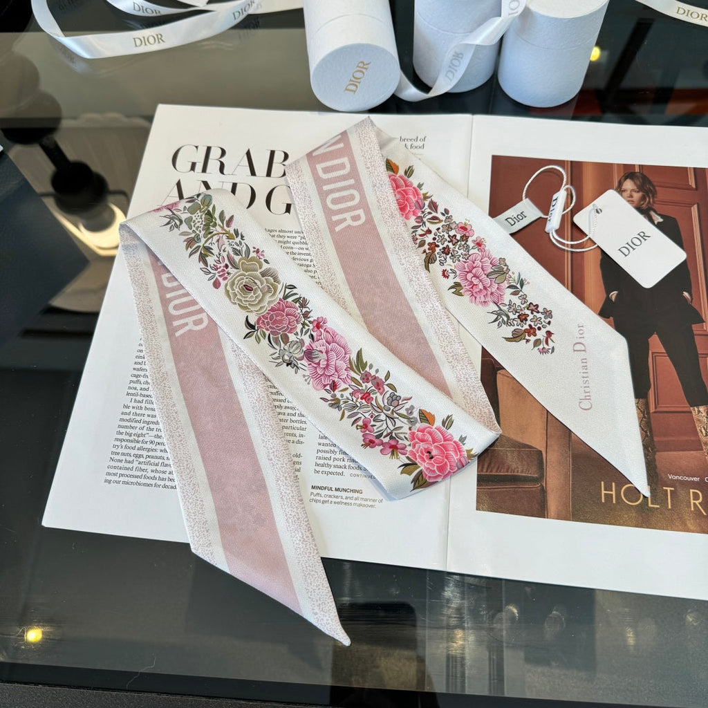 DIOR 26S SCARF 100CM IN SILK 280955