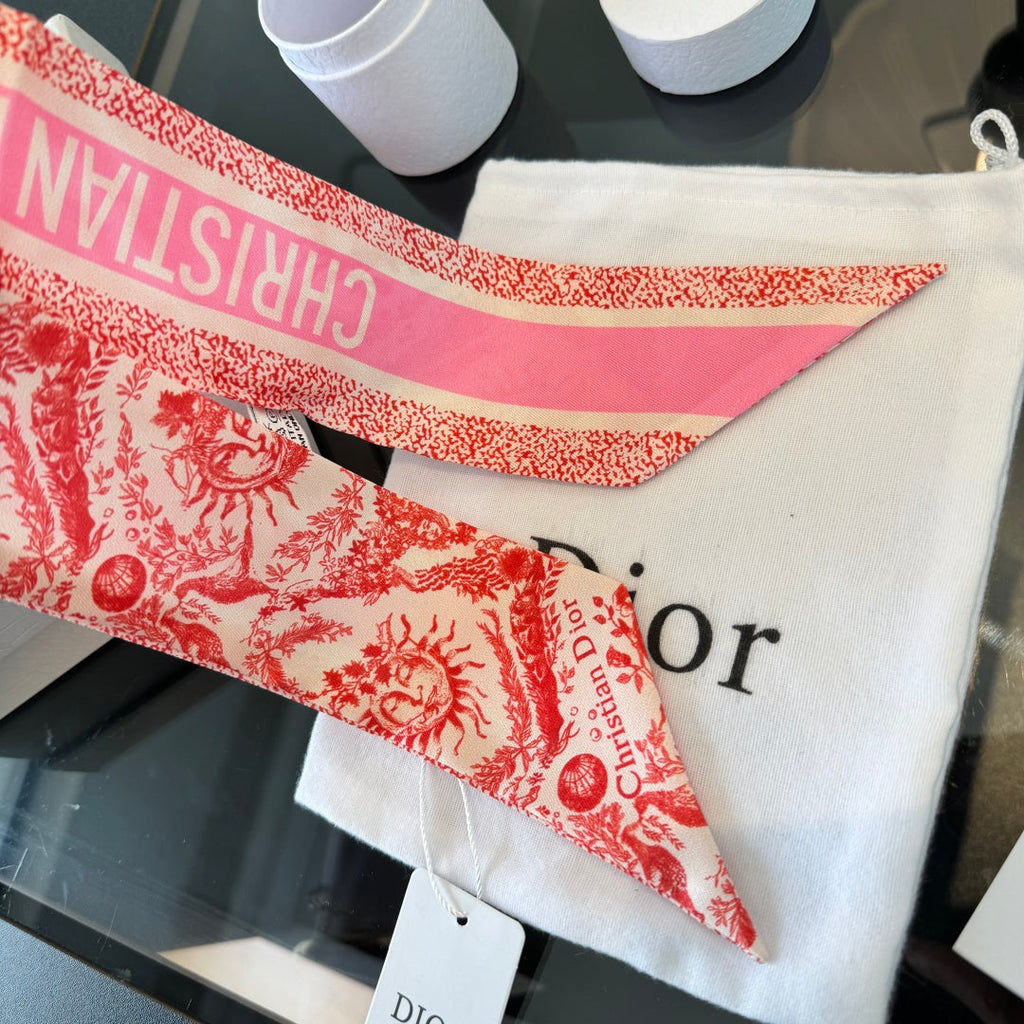 DIOR 26S SCARF 100CM IN SILK 225246