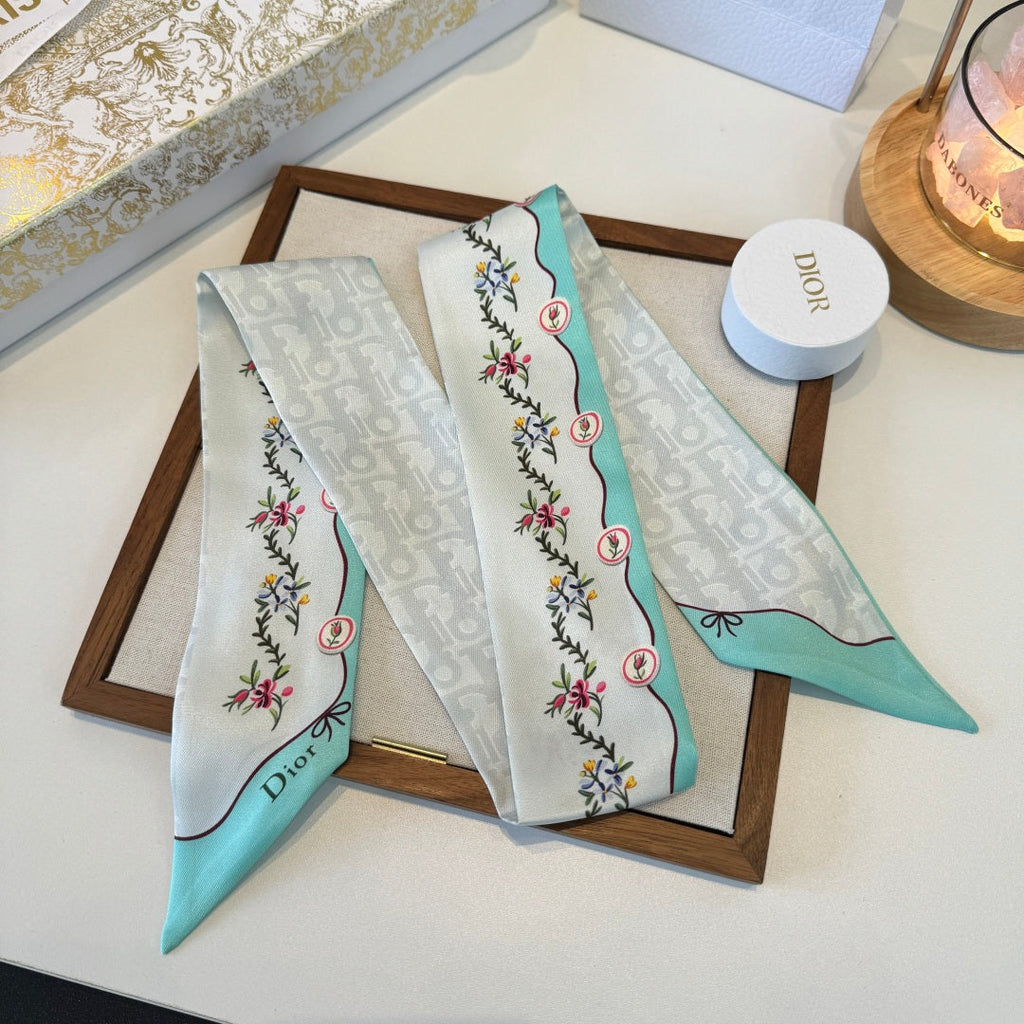DIOR 26S SCARF 100CM IN SILK 280937