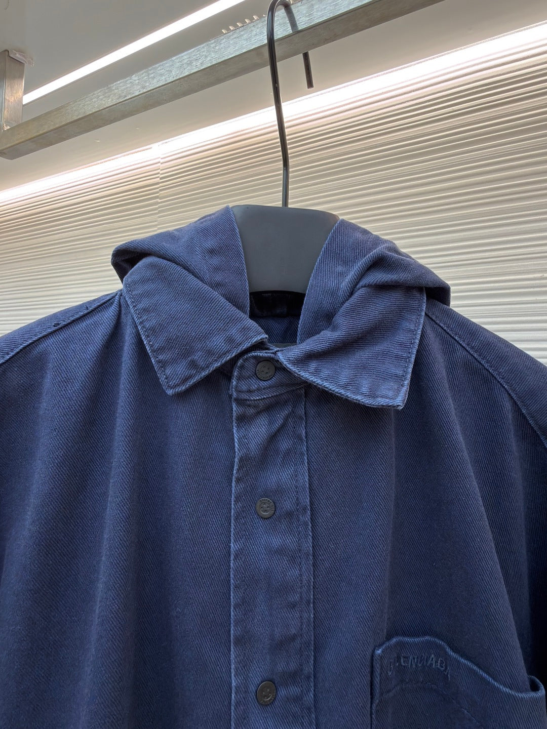 BALENCIAGA 26S HOODED DENIM JACKET 025