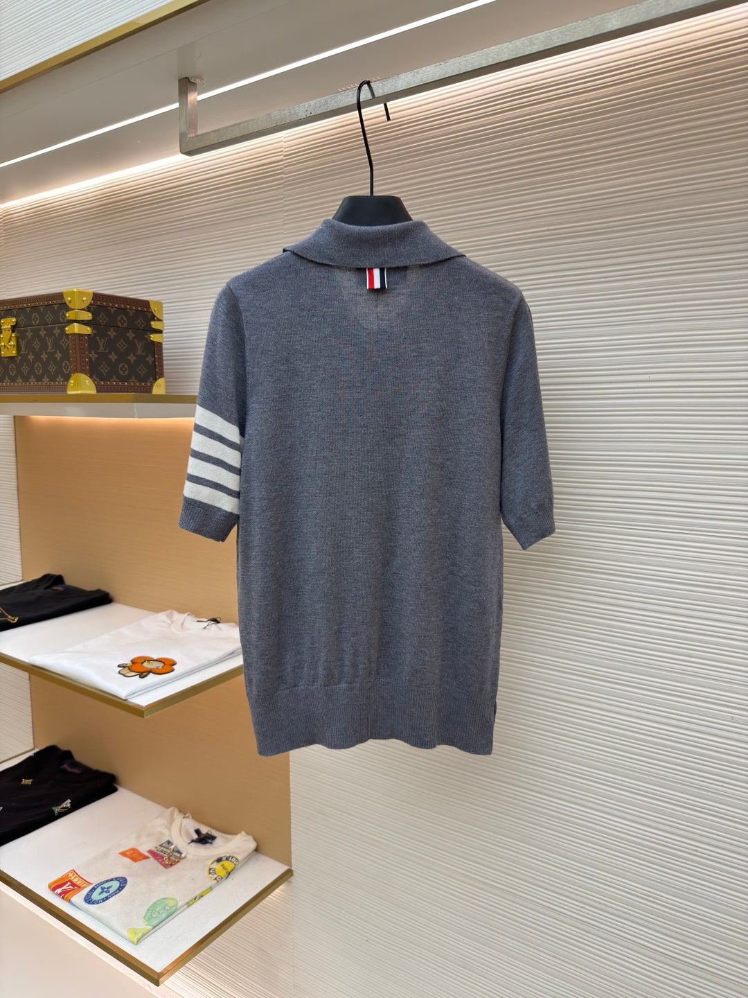 THOM 26S SHORT SLEEVE POLO KNIT TOP STYLE 244