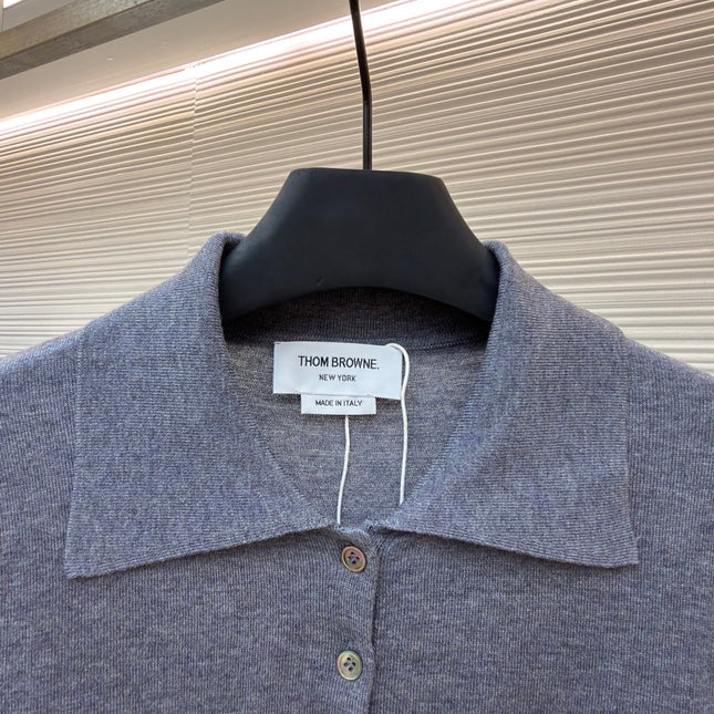 THOM 26S SHORT SLEEVE POLO KNIT TOP STYLE 244