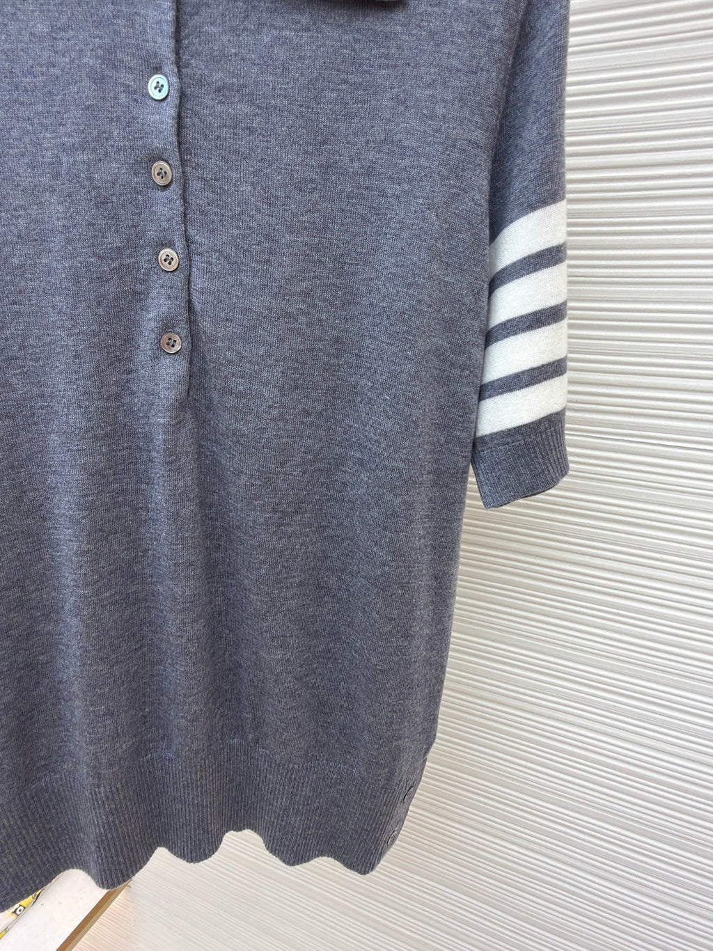 THOM 26S SHORT SLEEVE POLO KNIT TOP STYLE 244