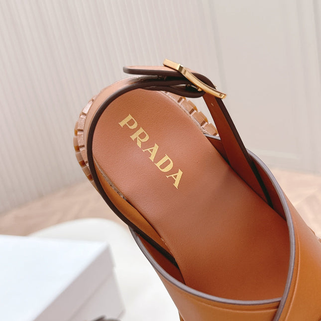 25S SANDALS IN LIGHT TAN CALFSKIN LOGO GOLD HARDWARE