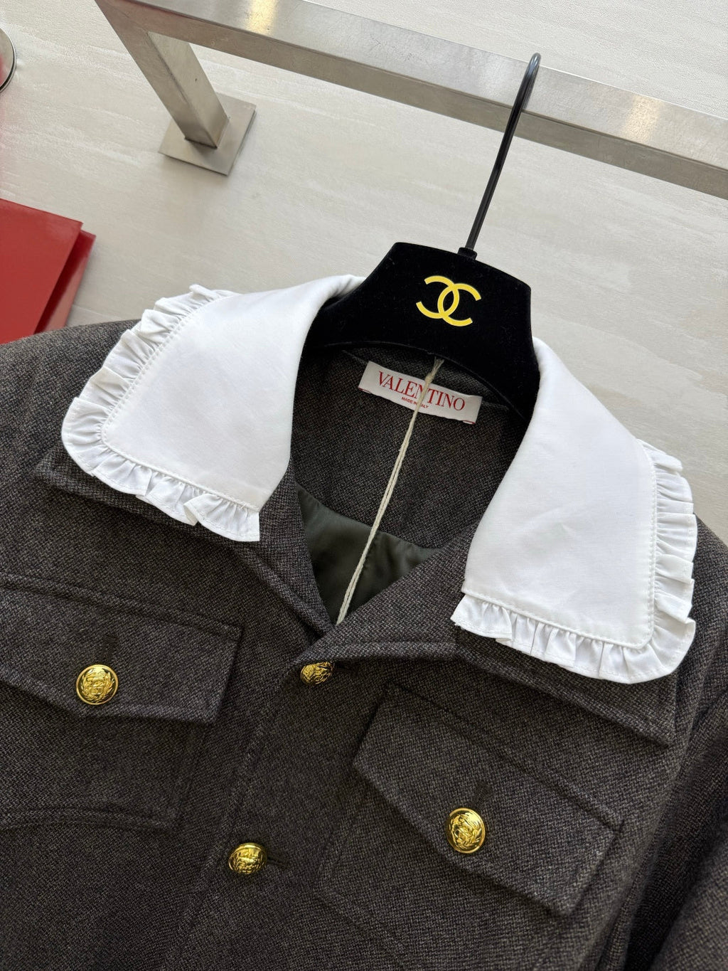 VALENTINO 26S PETER PAN COLLAR JACKET 129