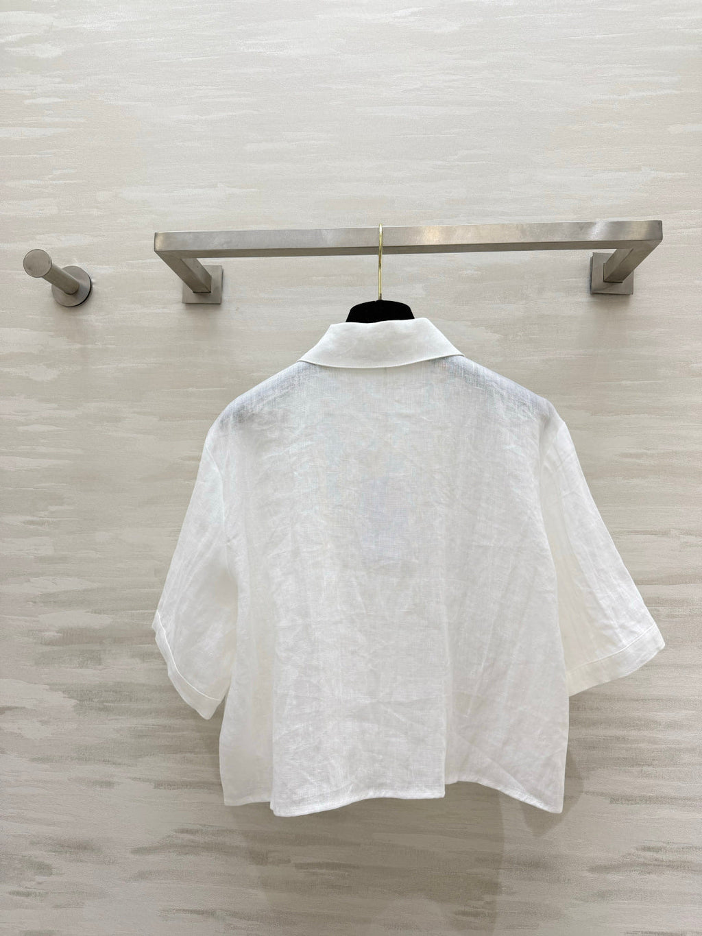 CELINE 26S WHITE SHORT-SLEEVE SHIRT 414
