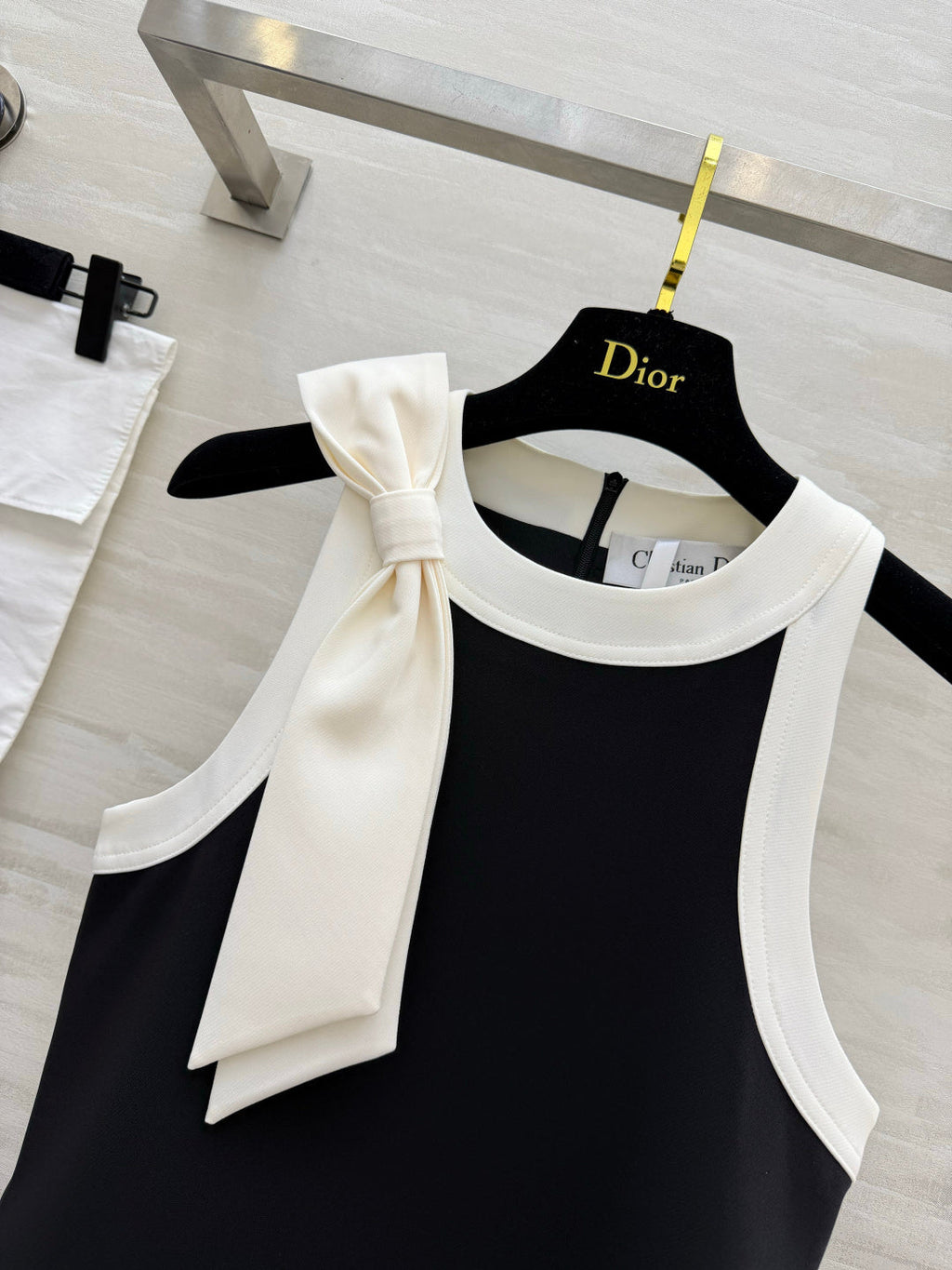 DIOR 26S SLEEVELESS A-LINE DRESS WITH BOW 1399