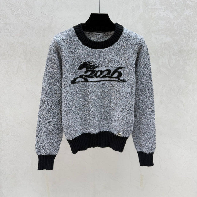 CHANEL 25S LONG-SLEEVE ROUND-NECK SWEATER 515