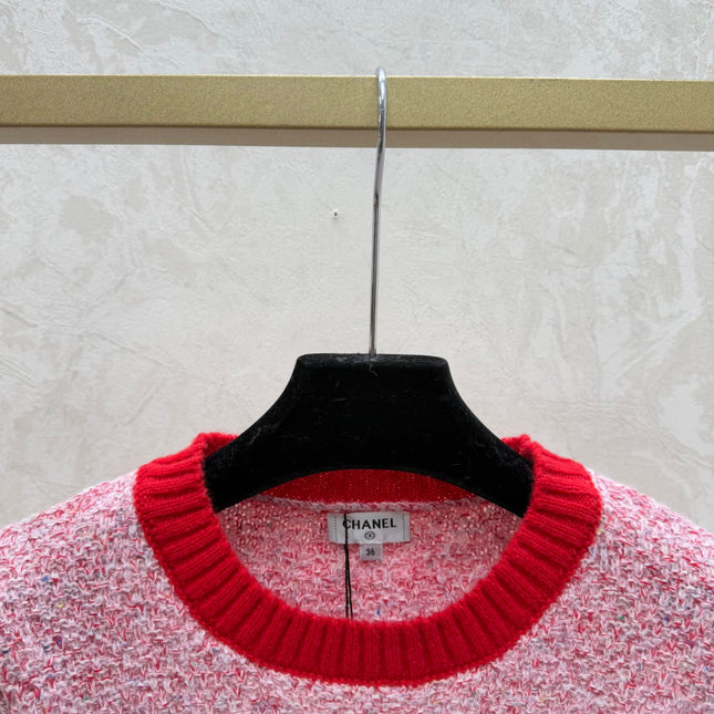 CHANEL 25S LONG-SLEEVE ROUND-NECK SWEATER 514