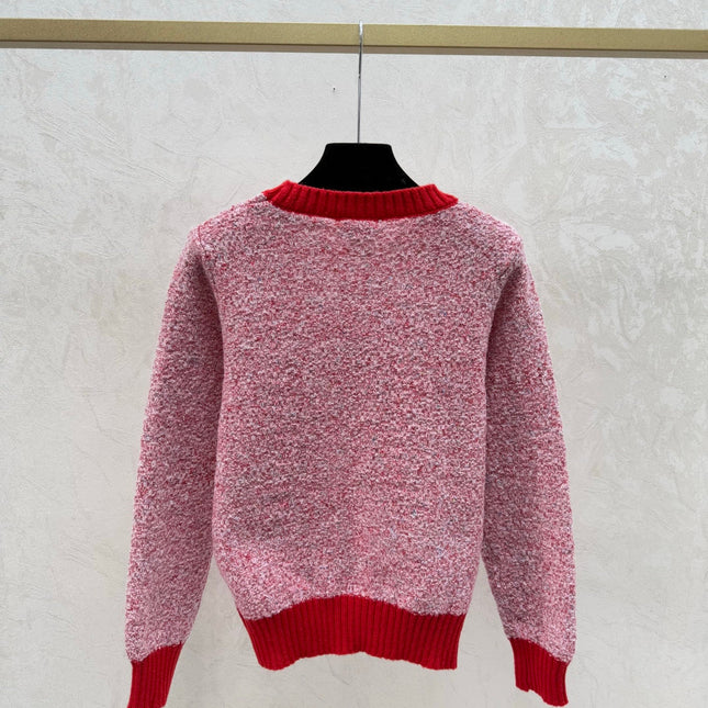 CHANEL 25S LONG-SLEEVE ROUND-NECK SWEATER 514