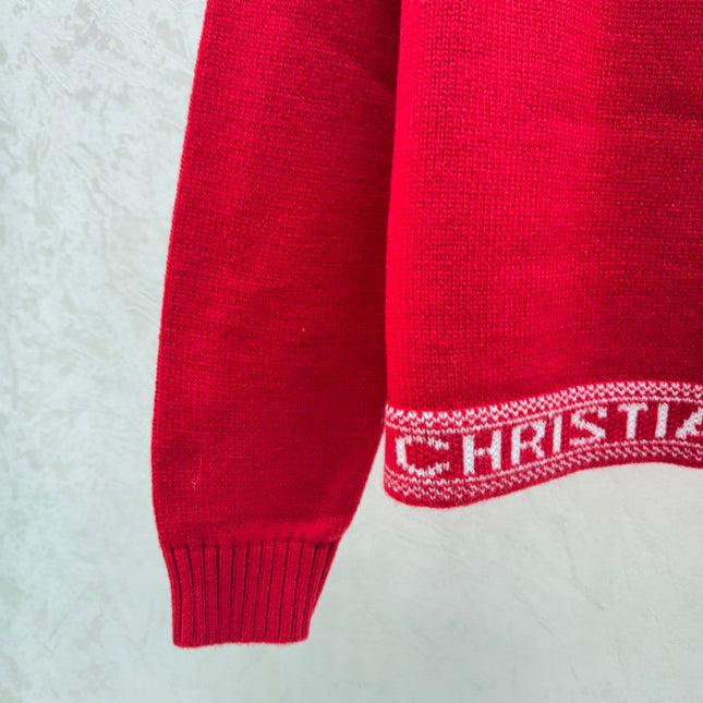 DIOR 25S LONG-SLEEVE KNIT CREWNECK SWEATER 641