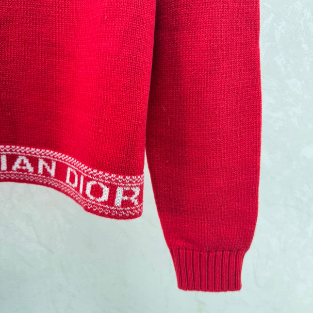 DIOR 25S LONG-SLEEVE KNIT CREWNECK SWEATER 641