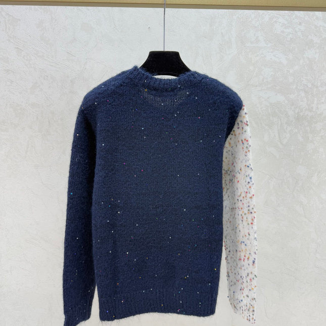 DIOR 25S LONG-SLEEVE KNIT CREWNECK SWEATER 640
