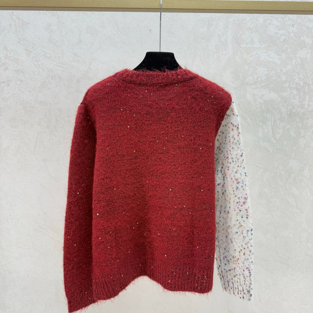 DIOR 25S LONG-SLEEVE KNIT CREWNECK SWEATER 639