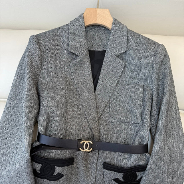 CHANEL 25S LONG BLAZER COAT 492