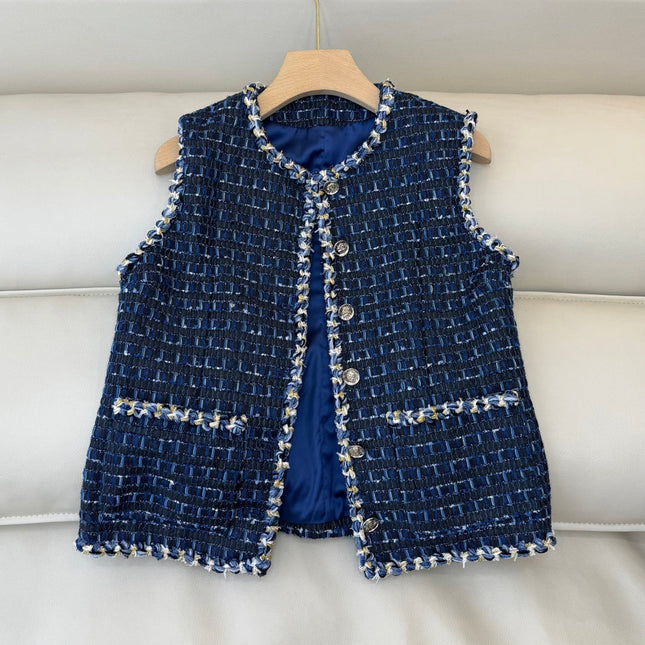 CHANEL 25S TWEED SLEEVELESS VEST 491