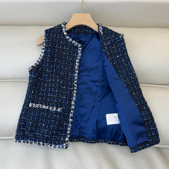 CHANEL 25S TWEED SLEEVELESS VEST 491