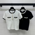 CELINE SHORT SLEEVE SWEATER 269457