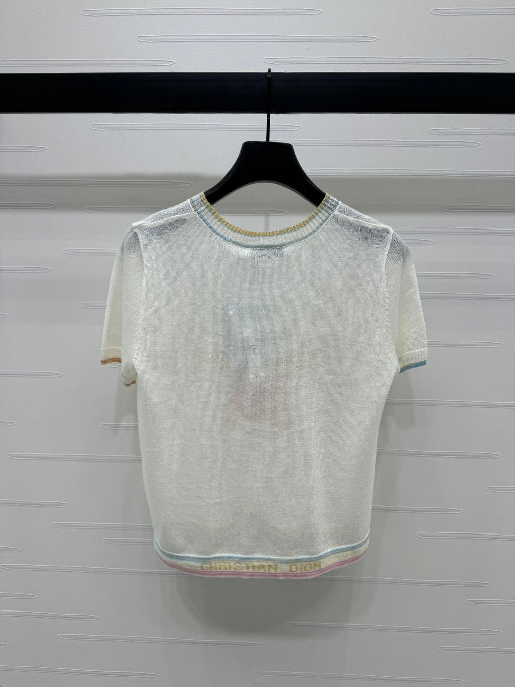 DIOR SHORT-SLEEVE KNIT TOP 269459