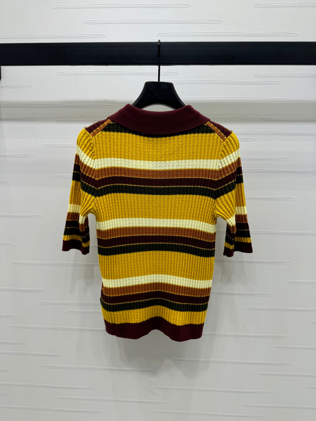 GUCCI 25S SHORT SLEEVE STRIPED POLO SHIRT 264081