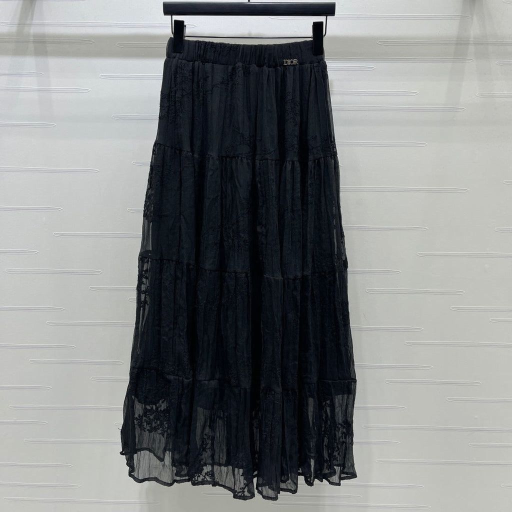 DIOR 26S LACE MIDI SKIRT 1313
