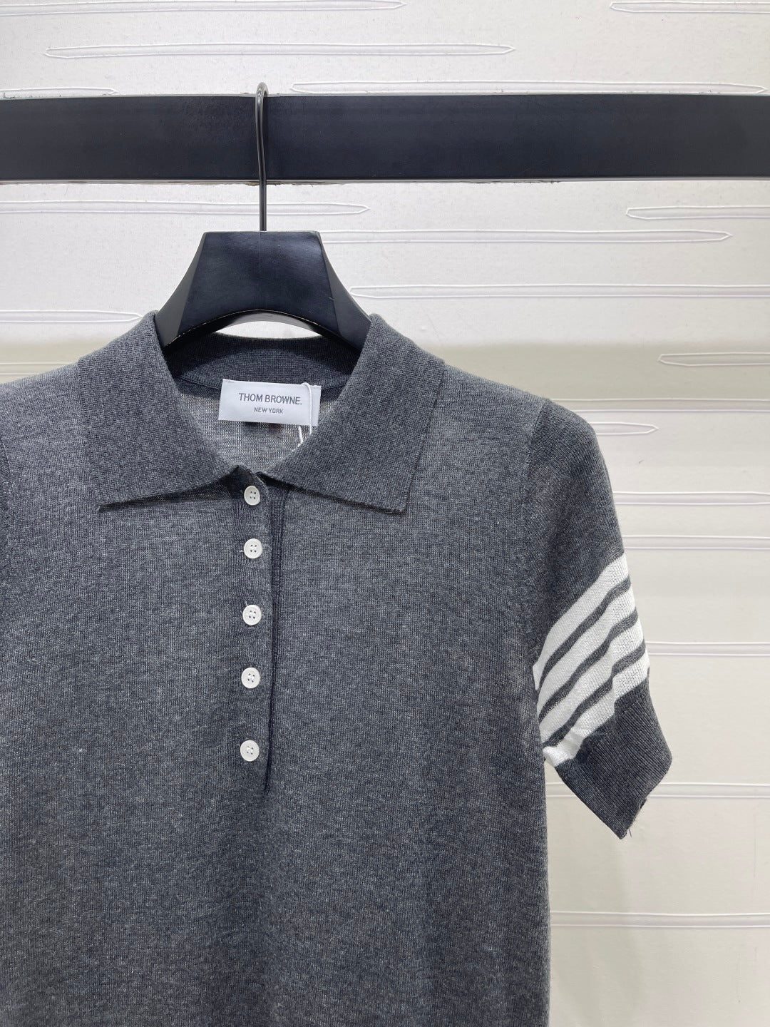 THOM 26S SHORT SLEEVE POLO KNIT TOP STYLE 257