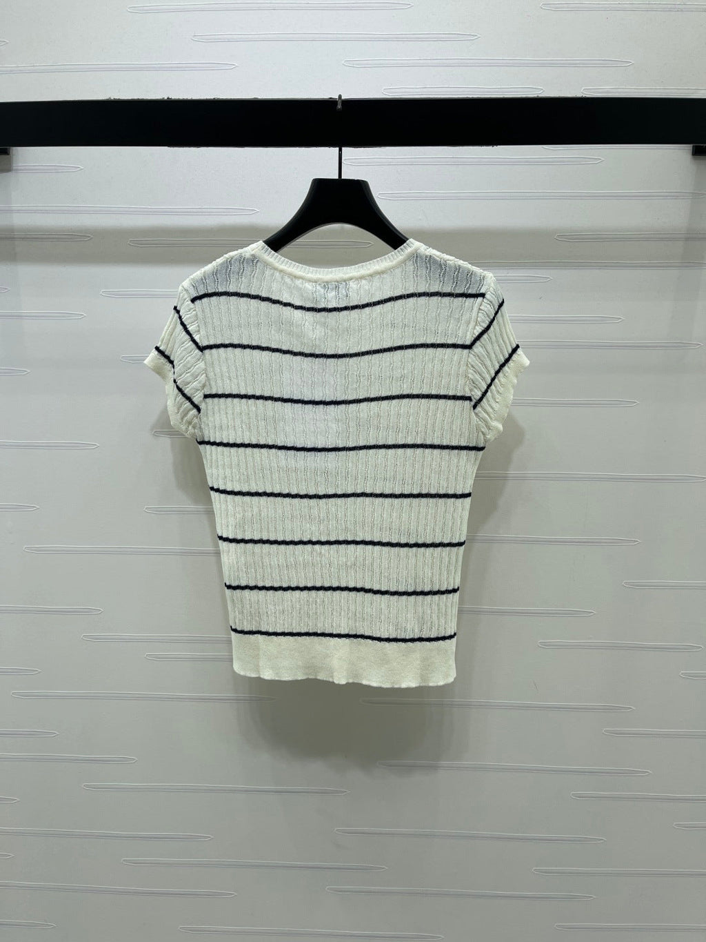 CHANEL 26S SHORT-SLEEVE KNIT TOP 1342