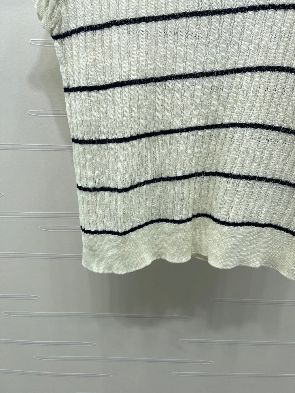CHANEL 26S SHORT-SLEEVE KNIT TOP 1342