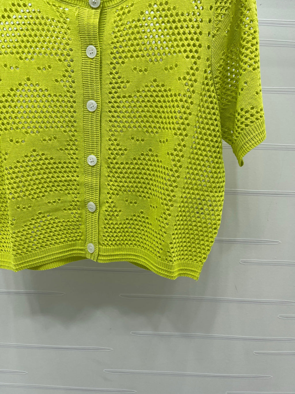 CHANEL 26S OPENWORK KNIT CARDIGAN 1335