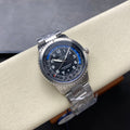 AVIATOR 8 AUTOMATIC ALL STEEL BLACK MIX BLUE DIAL