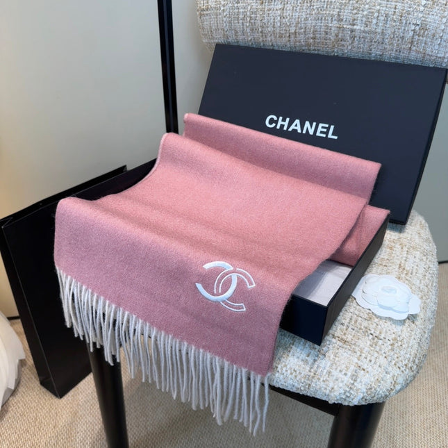CHANEL 25S SCARF 180 IN CASHMERE 989787