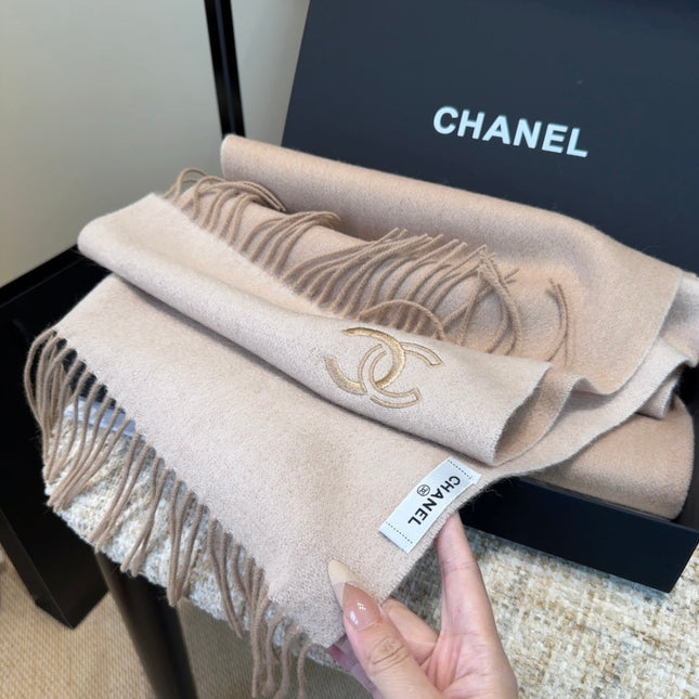 CHANEL 25S SCARF 180 IN CASHMERE 989789
